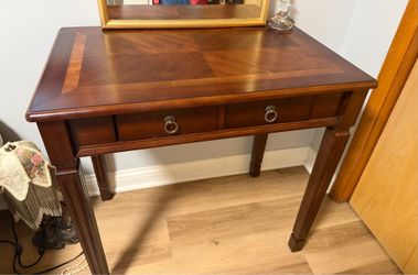 Solid wood desk / vanity