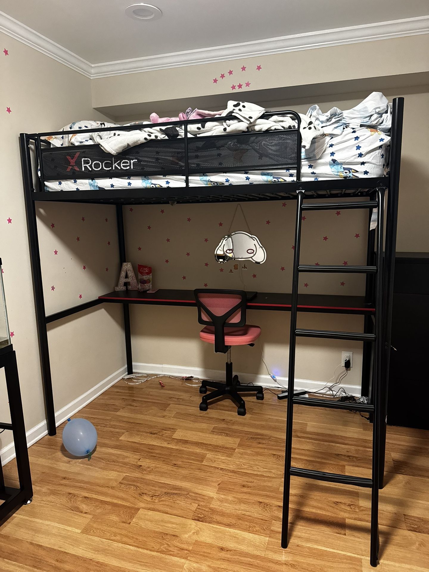 Twin Bed with Desk