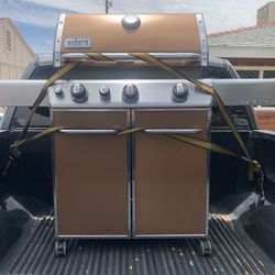 Weber Genesis E-310 BBQ Grill Propane (Orange) For Sale