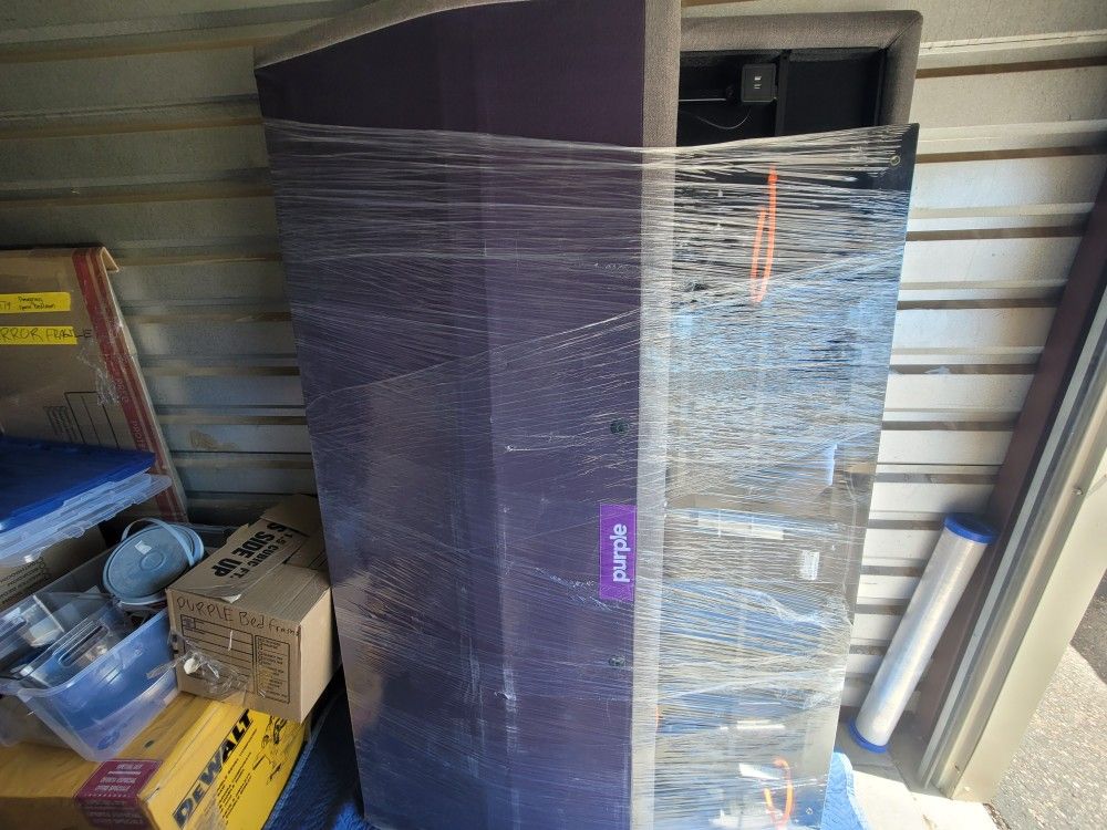 King Size Purple Adjustable Bed Frame