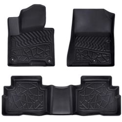 MuHize Kia Sportage Floor Mats - Heavy Duty All-Weather Rubber Waterproof 3D Floor Liners(Only Hybrid), TPE Deep Dish Automotive Floor Mats Black For