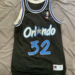 Vintage Orlando Magic Champion Jersey Shaq Size Medium 40