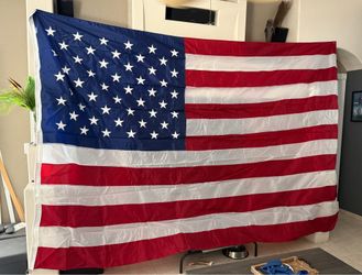 8 x 12 American Flag   Stitched