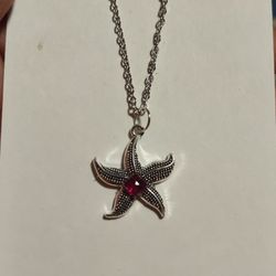starfish ruby necklace 