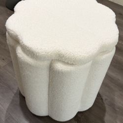 Brand New White Ottoman With Storage