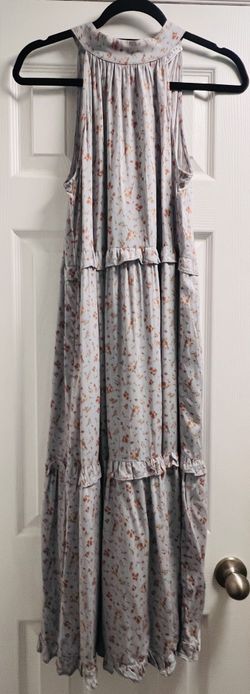 Calista High Neck Maxi Floral Dress