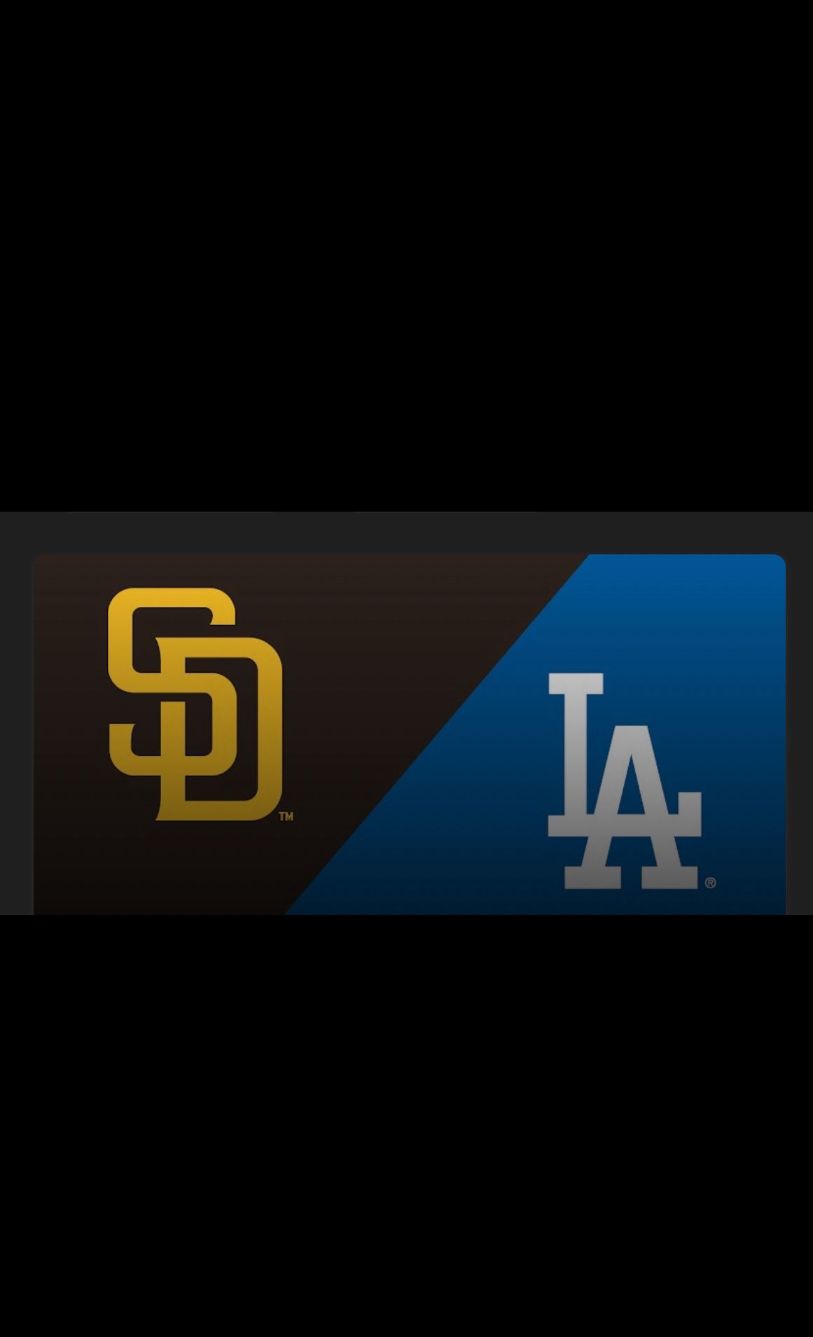 Dodgers vs Padres 