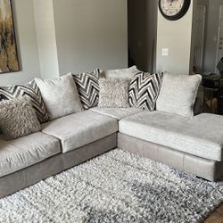 Sectional Couch & Rug For Sale