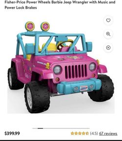 Kids barbie jeep sale