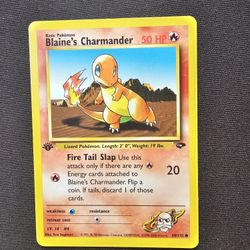 Blaines Charmander 1st Edition 