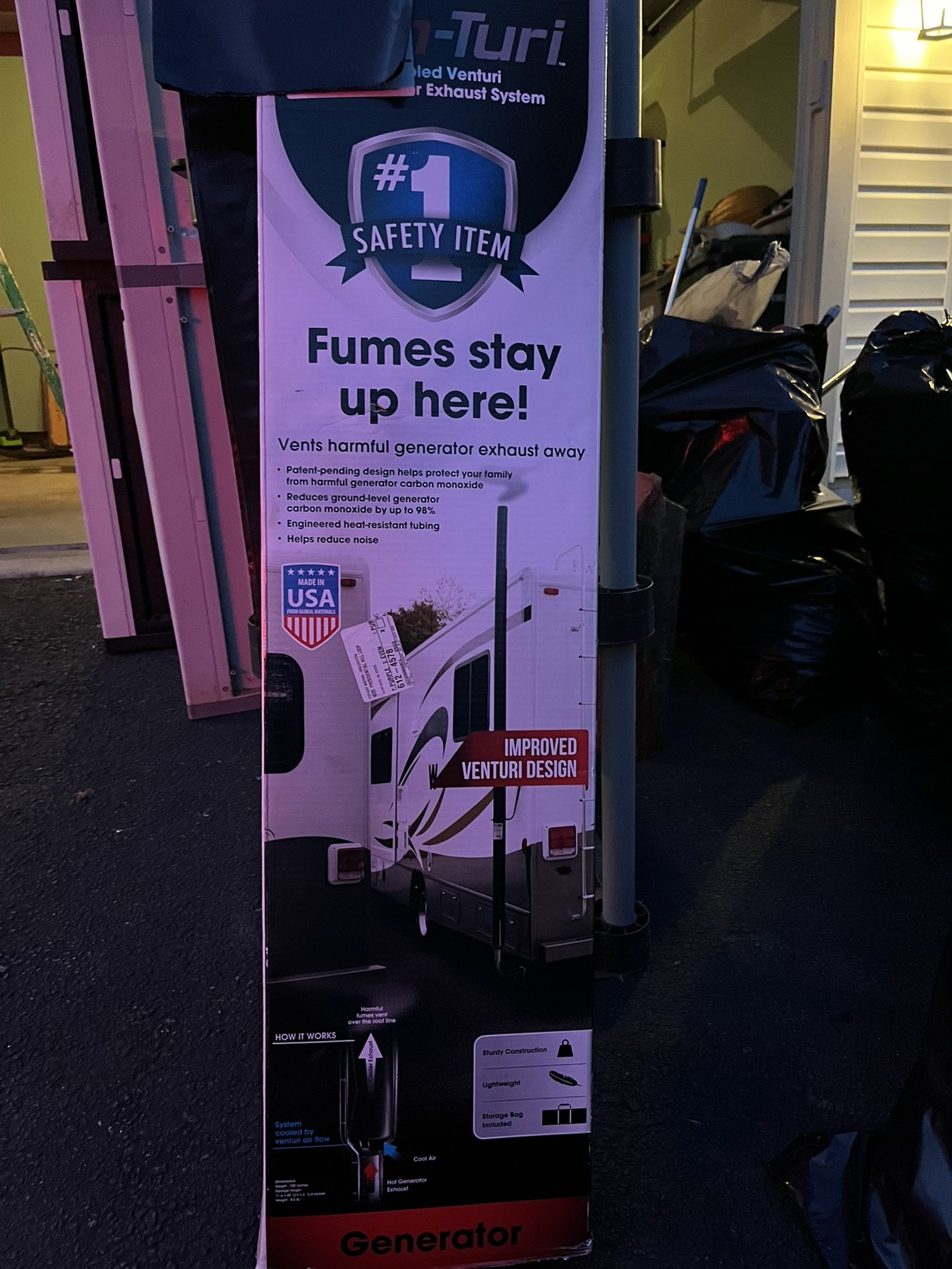 Camco Gen-Turi RV Generator Exhaust Venting