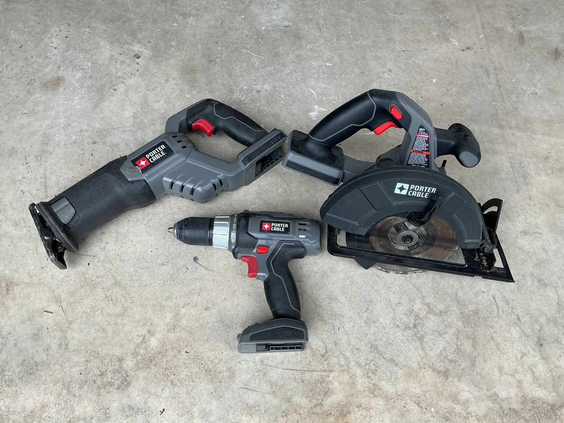 Porter Cable Power Tool Set 3