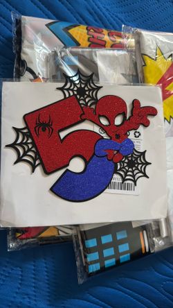 Spider-Man Cake Topper $3