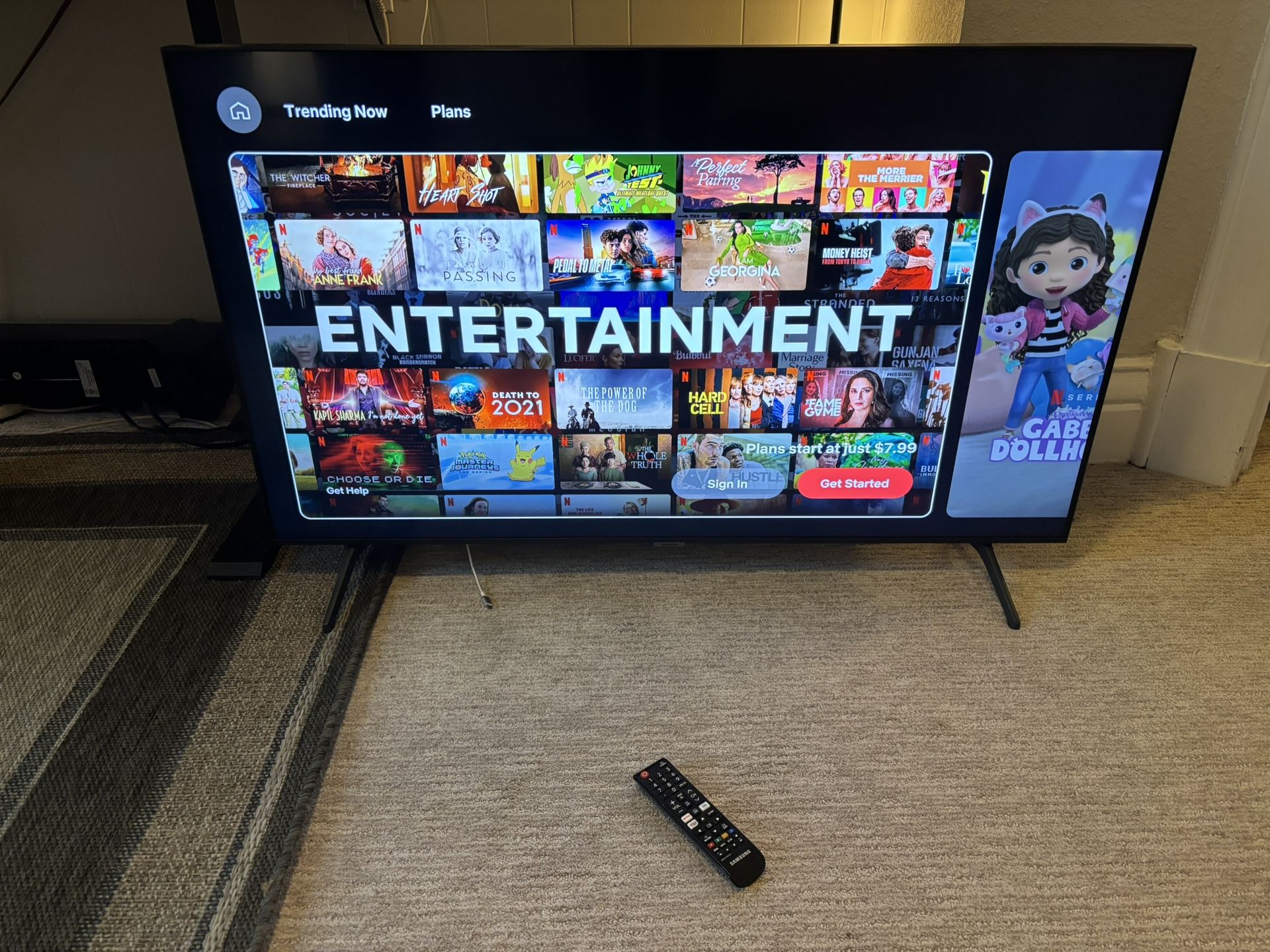Samsung 4K SmartTV 44” x 25”