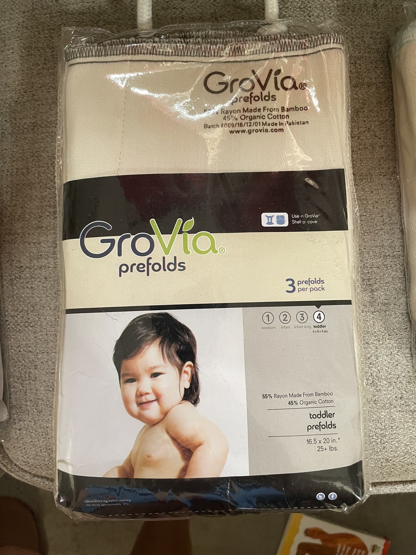 New Grovia Prefolds - Size 4