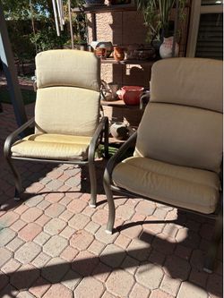 Reclining patio chairs.set(2).