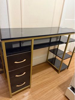 Black desk