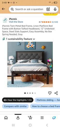 Twin Metal Bed Frame