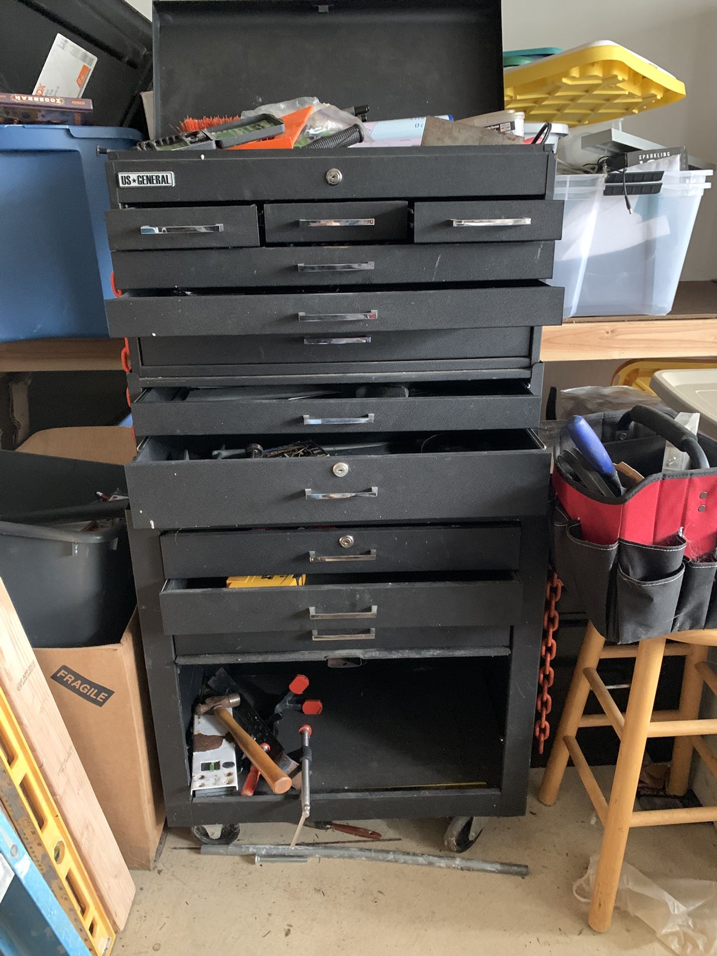 US general Rolling Tool Box Cart