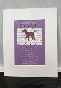 Matted Print advice From a Foal
