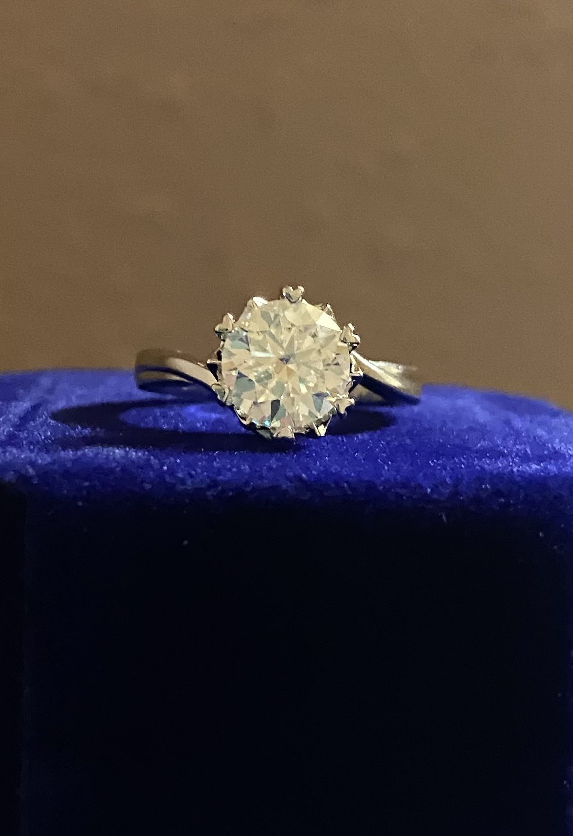 2CT Diamond Moissanite Ring Size 7