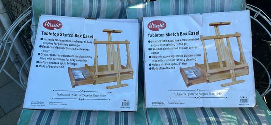 Utrecht Tabletop Sketch Box Easel (Set of 2)