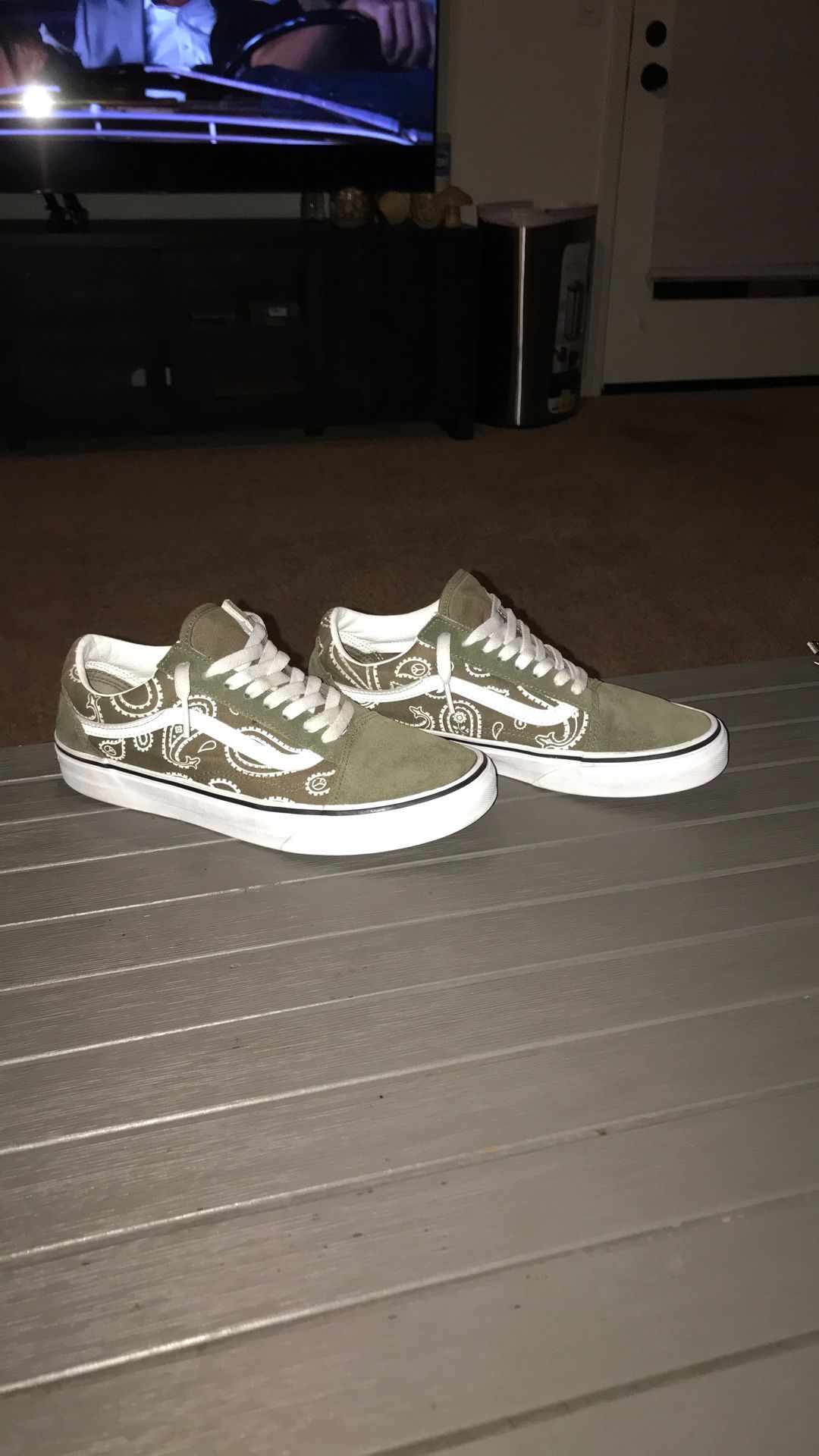 Van Shoes Size 8 Bandanna Design