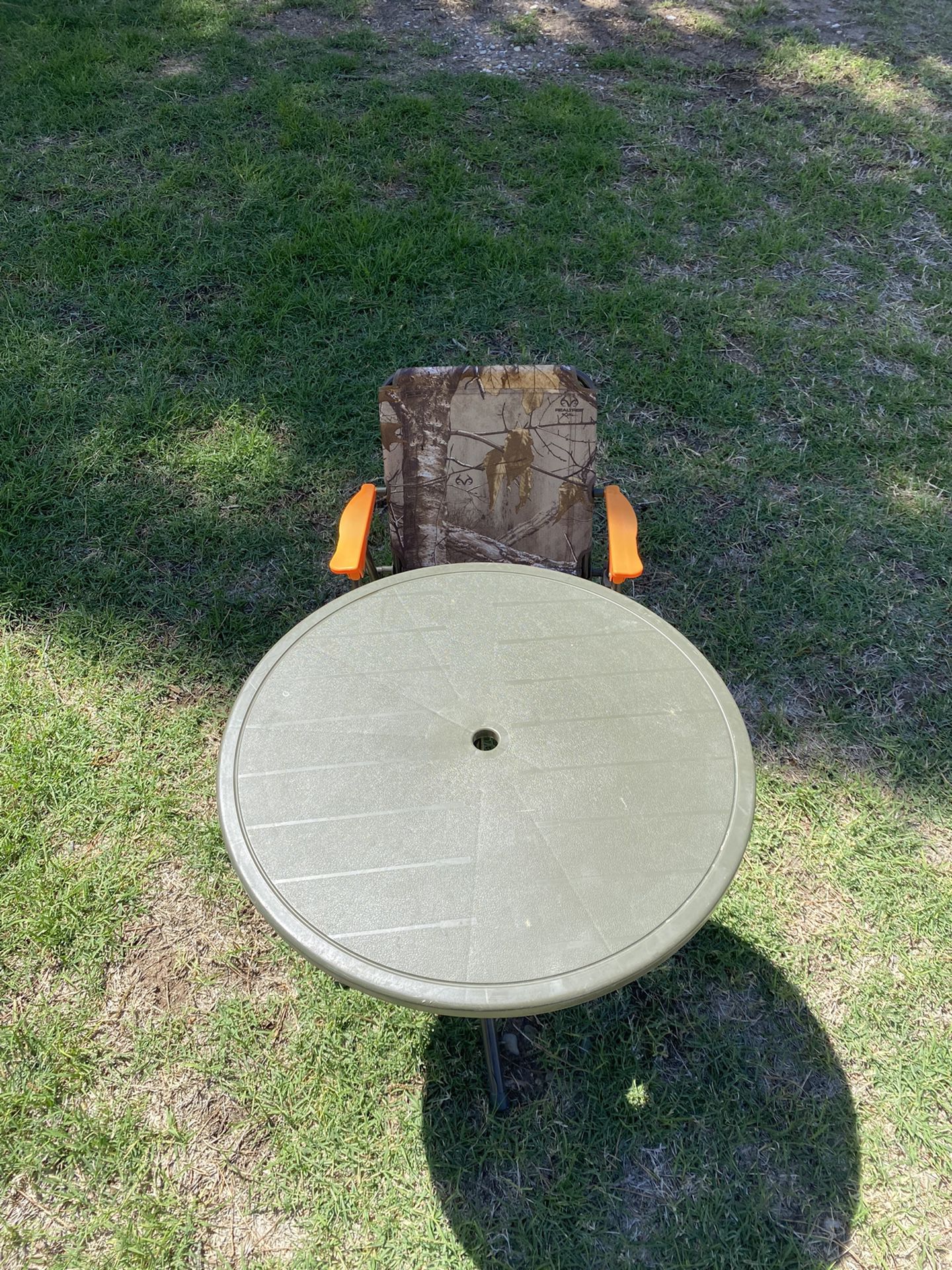 Children’s Table And Camouflage Chair