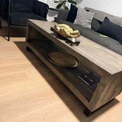 Coffee Table with Metal Legs