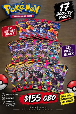 Pokémon TCG Booster Pack Bundle – 17 Packs