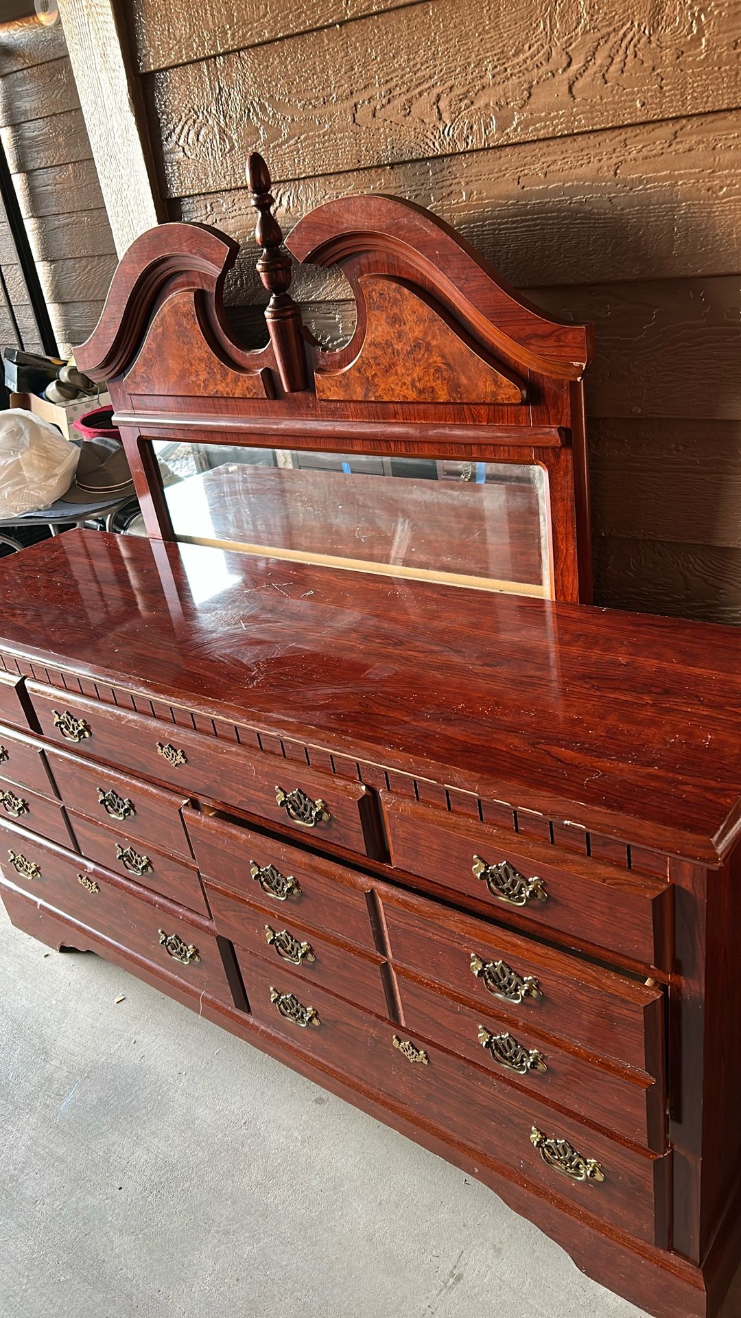 Brown Dresser Set