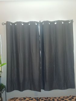 Barely Used 1 Day Gray 2 Panel Curtains