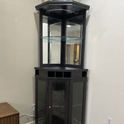Corner Bar Wine Liquor Cabinet 