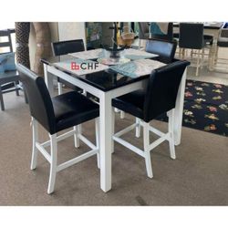 5 Pc Counter Height Dining Table Set  // Limited Time Offer 