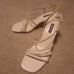 NEW! Nine West Beige Strappy Heels 