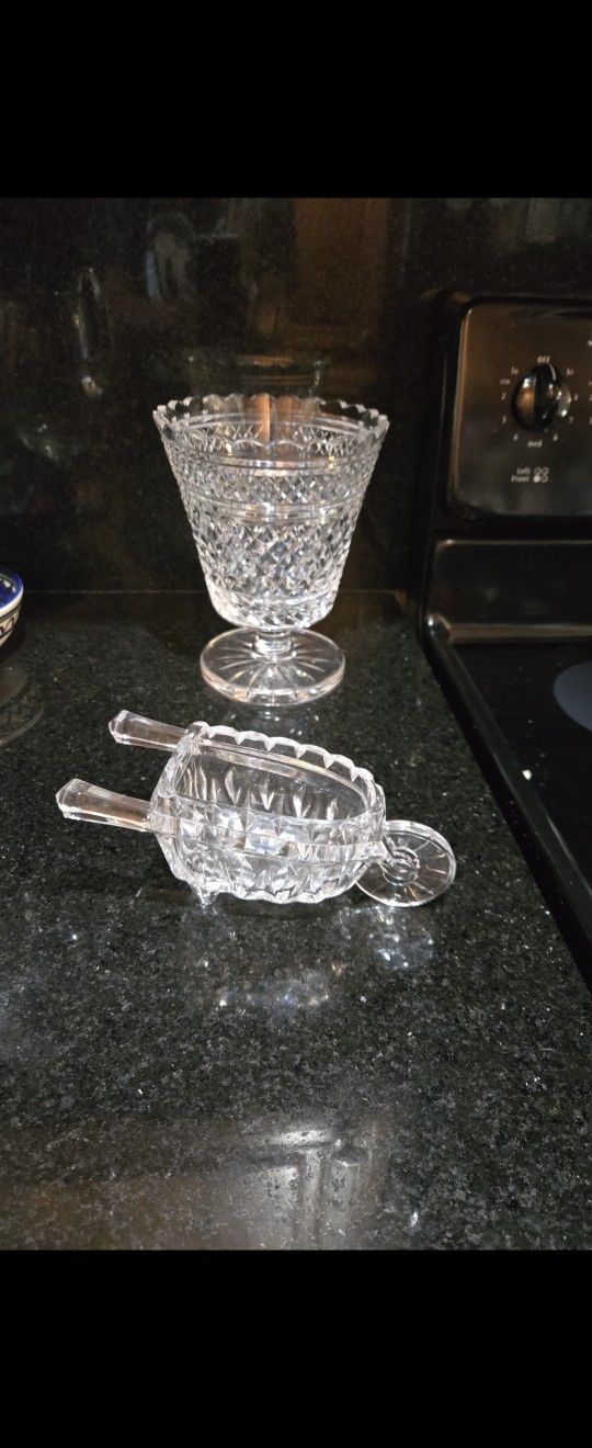 Crystal Lenox Glass Vase Pitcher Dispenser Mint Condition