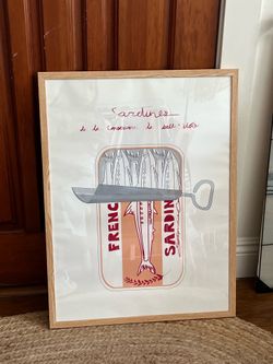 Sardine Print in Frame