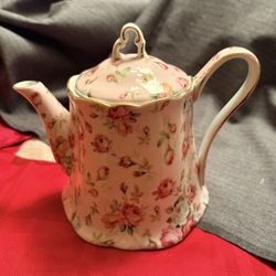 Pink Floral Royal Danube Tea Pot