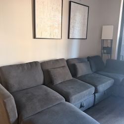 Weture Modular Sectional Sofa with Storage, U Shaped Sectional Couch for Living Room, Convertible Modular Sofa Couch with Ottomans, High Supportive & 