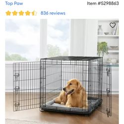 Top Paw 36" Double Door Dog Cage Crate