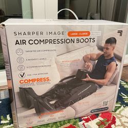 Sharper Image Air Compression Leg Massage Boots