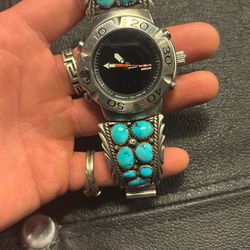 Sterling Silver Watch Band On Body Glove Bessel