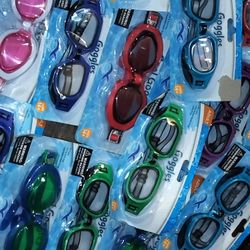 Lot Of 18 Pair Of Adult Swimming Goggles, NWT