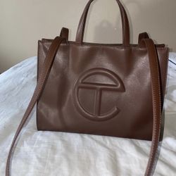 Large Telfar Bag- Brown