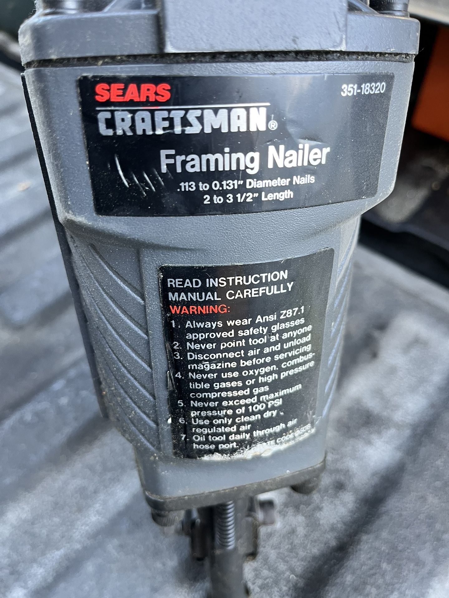 craftsman framing gun