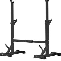 BangTong&Li Squat Rack Stand,Barbell Rack,Bench Press Rack Stand Home Gym Adjustable Weight Rack 550Lbs