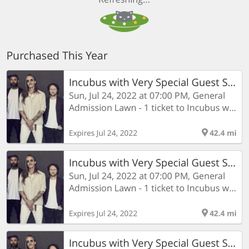Incubus With Sublime With Rome Tickets 