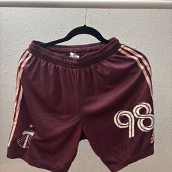 Adidas Portland Timbers Maroon Shorts Size Medium