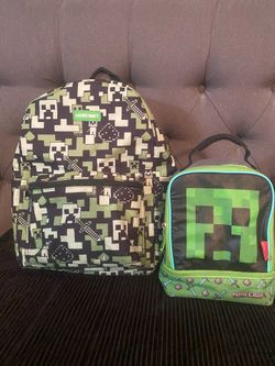 Minecraft backpack and lunch box set