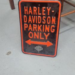 harley davidson sign